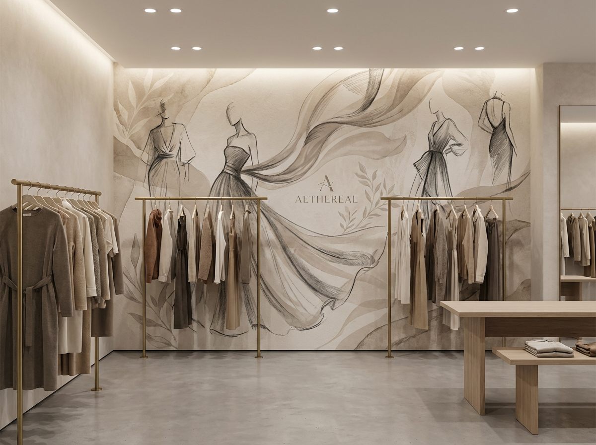 Retail wall print